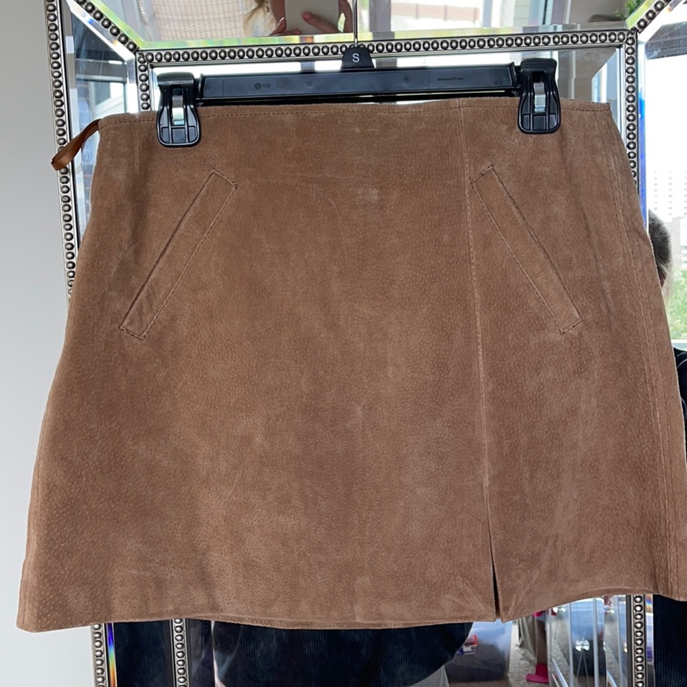 Blank NYC Tan Suede Skirt - Size 29